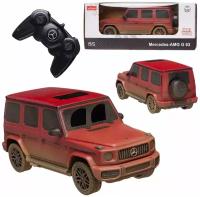 Машина р/у 1:24 Mercedes-Benz G63 AMG-Muddy version, красный, 2,4G Модель с эффектом загрязнения