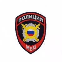 Шеврон вышитый Полиция МВД Охрана общественного порядка на липучке приказ №777