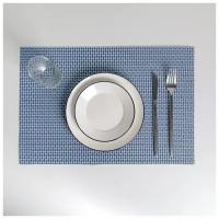 Салфетка сервировочная на стол «Плетение», 45×30 см, цвет синий