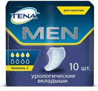 Прокладки урологические Tena Men Active Fit, 2 уровень, 10 шт