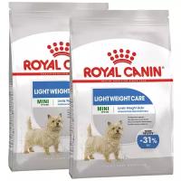 Сухой корм ROYAL CANIN MINI LIGHT WEIGHT CARE диетический для взрослых собак маленьких пород (3 + 3 кг)