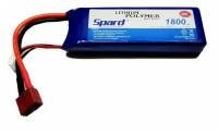 Аккумулятор Li-Po Spard 1800mAh, 11,1V, 30C, T‐plug