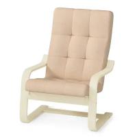 Кресло для отдыха Pragma Okhta (охта) с регулируемой спинкой, обивка: текстиль, бежевый/бежевый