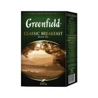 Чай GREENFIELD (Гринфилд) "Classic Breakfast", черный, листовой, 200 г, картонная коробка, 0792-10