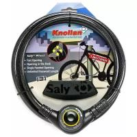 Замок тросовый кодовый велосипедный Saly Wheel