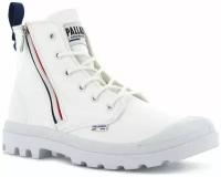 Ботинки женские Palladium Pampa French Outzip 76663-116 высокие белые (37)