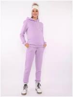 Костюм для кормления Mama Jane, худи и брюки, спортивный стиль, свободный силуэт, размер 48, фиолетовый
