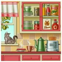 Постер на холсте Кухня (Kitchen) №1 50см. x 50см