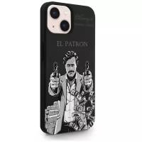 Черный силиконовый чехол MustHaveCase для iPhone 13 El Patron Pablo Escobar/ Пабло Эскобар для Айфон 13 Противоударный