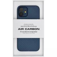 Чехол для iPhone 12 AIR Carbon-Синий