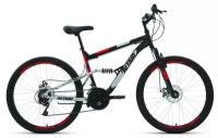 Велосипед горный двухподвесной ALTAIR MTB FS 26 2.0 disc 16" (2021), 16" черный/красный