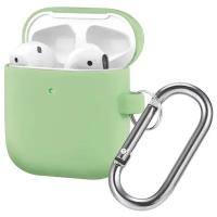 Чехол для Apple AirPods 1/2 силиконовый InnoZone Hang Case - Мятный (AP2-20C-MK-19)