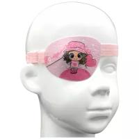 Окклюдер на резинке eyeOK "Принцесса 1", размер детский, для закрытия правого глаза, анатомический