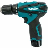 Дрель-шуруповёрт Makita 12V, 2АКБ, с набором в кейсе