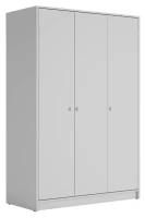 Шкаф МК Стиль Лайт трехдверный белый 117.2х52.6х175.6 см