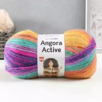 Пряжа "Angora Active" 25процентов мохер, 75процентов акрил 500м/100гр (850 радуга)