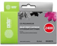 Картридж струйный Cactus CS-PGI-2400XL M пурпурный для Canon MAXIFY iB4040/ МВ5040/ МВ5340 (20.4мл)