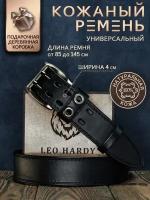 Ремень LEO HARDY, размер 115, черный