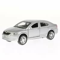 Технопарк, Модель мет. SKODA OCTAVIA (12 см, двери, багажник, серебристая), OCTAVIA-SL