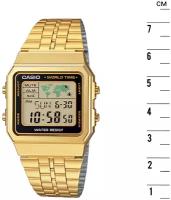 Наручные часы CASIO Ретро A500WGA-1, желтый, золотой