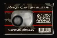 Цветные контактные линзы ALEX LINZA (EOS), WBK-1-Black, 0 / 14.8 / 8.9, 2шт