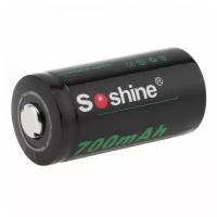 Аккумулятор Li-Ion Soshine CR123 16340 - 3,7 V - 700 mAh перезаряжаемый (Без защиты)