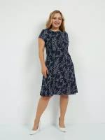 Платье DARIVAGALE, размер 56, синий