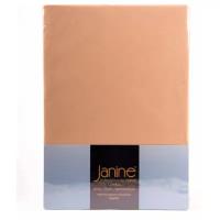 Простыня натяжная 2-спальная Janine Elastic 200x200см, цвет коричневый