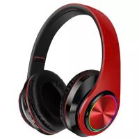 Bluetooth-наушники с подсветкой B39-Red black