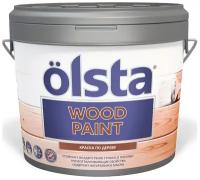 Olsta Wood Paint полуматовая белый 2.7 л