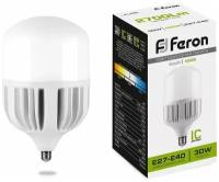 FERON Лампа светодиодная, 30W 230V E27 4000K, LB-65 25818