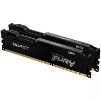 Оперативная память для компьютера Kingston FURY Beast Black DIMM 8Gb DDR3 1866 MHz KF318C10BBK2/8