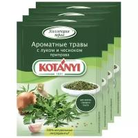 Приправа Ароматные травы с луком и чесноком KOTANYI, пакет 20г (x4)