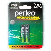 Perfeo Батарейки AAA750mAh/2BL, 2 штуки в блистере