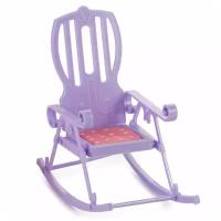 Кресло-качалка Огонёк Маленькая принцесса, светло-сиреневая С-1513
