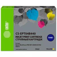 Картридж cactus CS-EPT04B440, 4600 стр, желтый