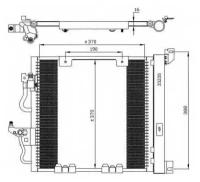 Радиатор кондиционера Nrf 35598 для Opel Astra, Zafira