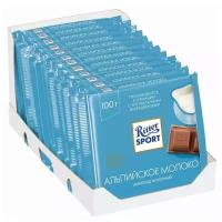 Шоколад Ritter Sport Альпийское молоко молочный, 100 г, 12 уп