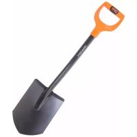 Лопата штыковая укороченная Fiskars SolidTM 81 см сталь, с черенком