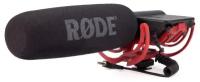 RODE VideoMic Rycote Направленный накамерный микрофон. Частотный диапазон: 40Гц-20кГц, выходной импеданс: 200 Ом, сигнал/шум: 74 дБ (1 кГц на 1 Па), эквивалентный шум: 20 дБ SPL, макс. звуковое давление: 134 дБ (при 1% THD, 1кОм), чувствительность: -3 дБ 1