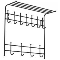 Вешалка Nika настенная черный 740х255х745мм, ВПТ11/Ч