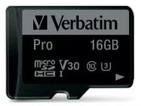 Флеш карта microSD 16GB Verbatim microSDHC Class 10 UHS-I (SD адаптер)