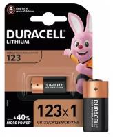 Батарейка DURACELL Ultra CR123 Lithium 1 в блистере 3 В, 2 шт