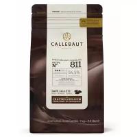 Тёмный шоколад Callebaut, какао 54,5%, в каллетах, 1 кг
