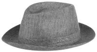 Шляпа STETSON арт. 2193501 FEDORA LINEN (темно-серый), размер 59