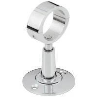 Кронштейн (хром) для ПС "Стилье" М-, П-образный разъёмное кольцо d-28 мм (комплект) (Без покрытия)