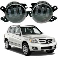 Светодиодные противотуманные фары Mercedes-Benz GLK-Class X204 (2008-2012) круглые