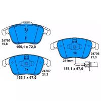 Колодки Тормозные Дисковые Передн, Audi: A4 1.8 Tfsi/1.8 Tfsi Quattro/2.0 Tdi/2.0 Tdi Quattro/2.0 Tfsi/2.0 Tfsi Flexible Fuel/2.0 Tfsi Flexible Fuel Quattro/2.0 Tfsi Quattro/2 Ate арт. 13.0460-7256.2