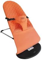 Детский шезлонг качель для новорожденных LUXMOM цвет оранжевый