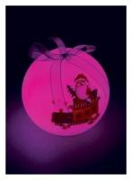 Космос Светодиодное украшение Новогодний шар Космос с шнурком светящийся KOCNL_EL102_W